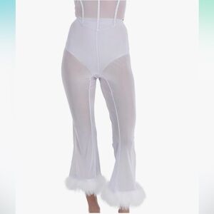 Women's Angel High-Rise Pants Costume Size L/XL